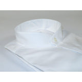 Mens CEREMONIA Pastor Shirt 100% Cotton Turkey Banded Collar #stn 13hyk White - J.Valintin Men's Wear Legend - 97110