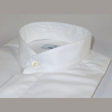 Mens CEREMONIA Pastor Shirt 100% Cotton Turkey Banded Collar #stn 13hyk White - J.Valintin Men's Wear Legend - 97110