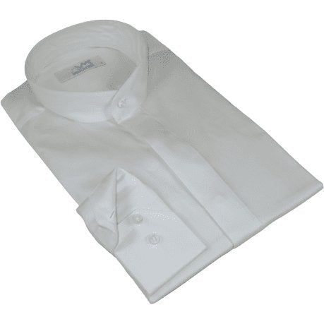 Mens CEREMONIA Pastor Shirt 100% Cotton Turkey Banded Collar #stn 17 hyk Ivory - J.Valintin Men's Wear Legend - 96994