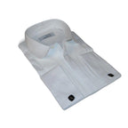 Mens CEREMONIA Tuxedo Formal Shirt 100% Cotton Turkey Slim Fit #stn 13 ata White - J.Valintin Men's Wear Legend - 97014