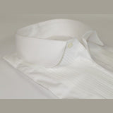 Mens CEREMONIA Tuxedo Formal Shirt 100% Cotton Turkey Slim Fit #stn 13 ata White - J.Valintin Men's Wear Legend - 97014