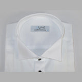 Mens CEREMONIA Tuxedo Formal Shirt 100% Cotton Turkey Slim Fit #stn 13 ATD White - J.Valintin Men's Wear Legend - 97009