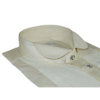 Mens CEREMONIA Tuxedo Formal Shirt 100% Cotton Turkey Slim Fit #stn 17 abt ivory - J.Valintin Men's Wear Legend - 97004
