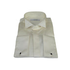 Mens CEREMONIA Tuxedo Formal Shirt 100% Cotton Turkey Slim Fit #stn 17 aty ivory - J.Valintin Men's Wear Legend - 96979