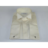 Mens CEREMONIA Tuxedo Formal Shirt 100% Cotton Turkey Slim Fit #stn 17 aty ivory - J.Valintin Men's Wear Legend - 96979