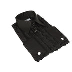 Mens CEREMONIA Tuxedo Ruffle Shirt 100% Cotton Turkey Slim Fit #paris 15 Black - J.Valintin Men's Wear Legend - 97029