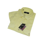 Men's Ciazzo Turkey 100% Linen Breathable Shirt Short Sleeves #Linen 22 Yellow - J.Valintin Men's Wear Legend - 101059