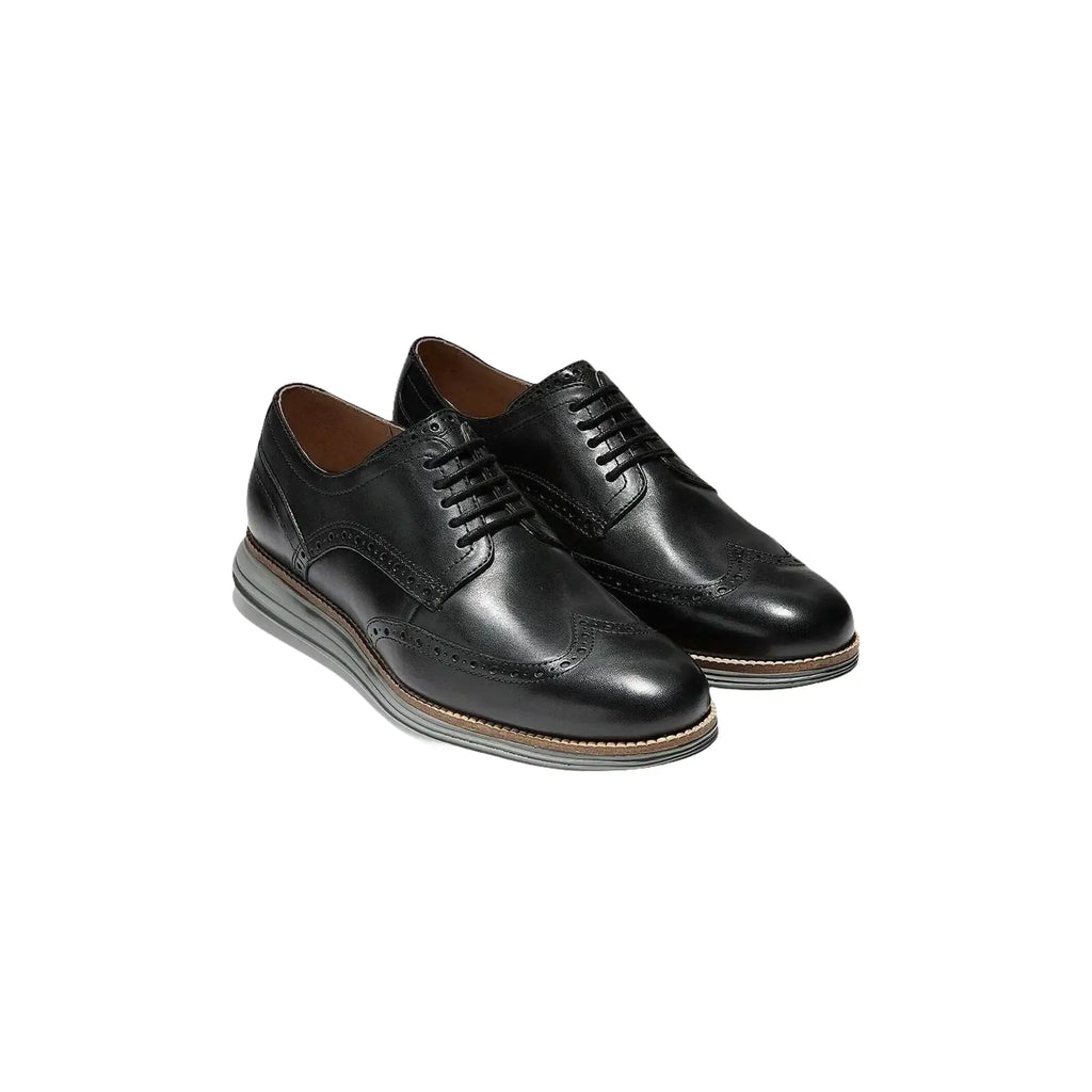 Mens COLE HAAN Shoes OriginalGrand Wingtip Oxford Lace up Comfort C26470 Black - J.Valintin Men's Wear Legend - 93643
