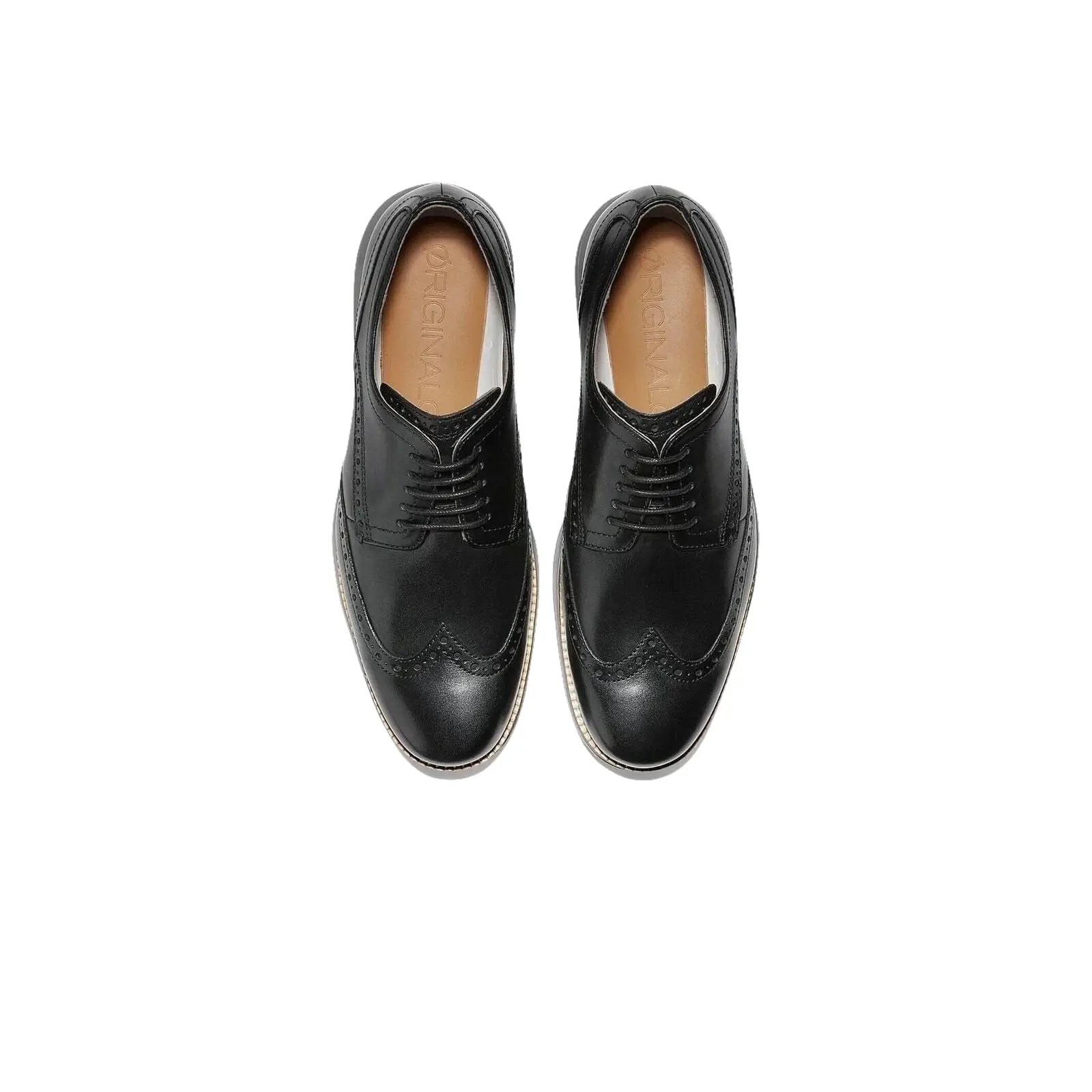 Mens COLE HAAN Shoes OriginalGrand Wingtip Oxford Lace up Comfort C26470 Black - J.Valintin Men's Wear Legend - 93643