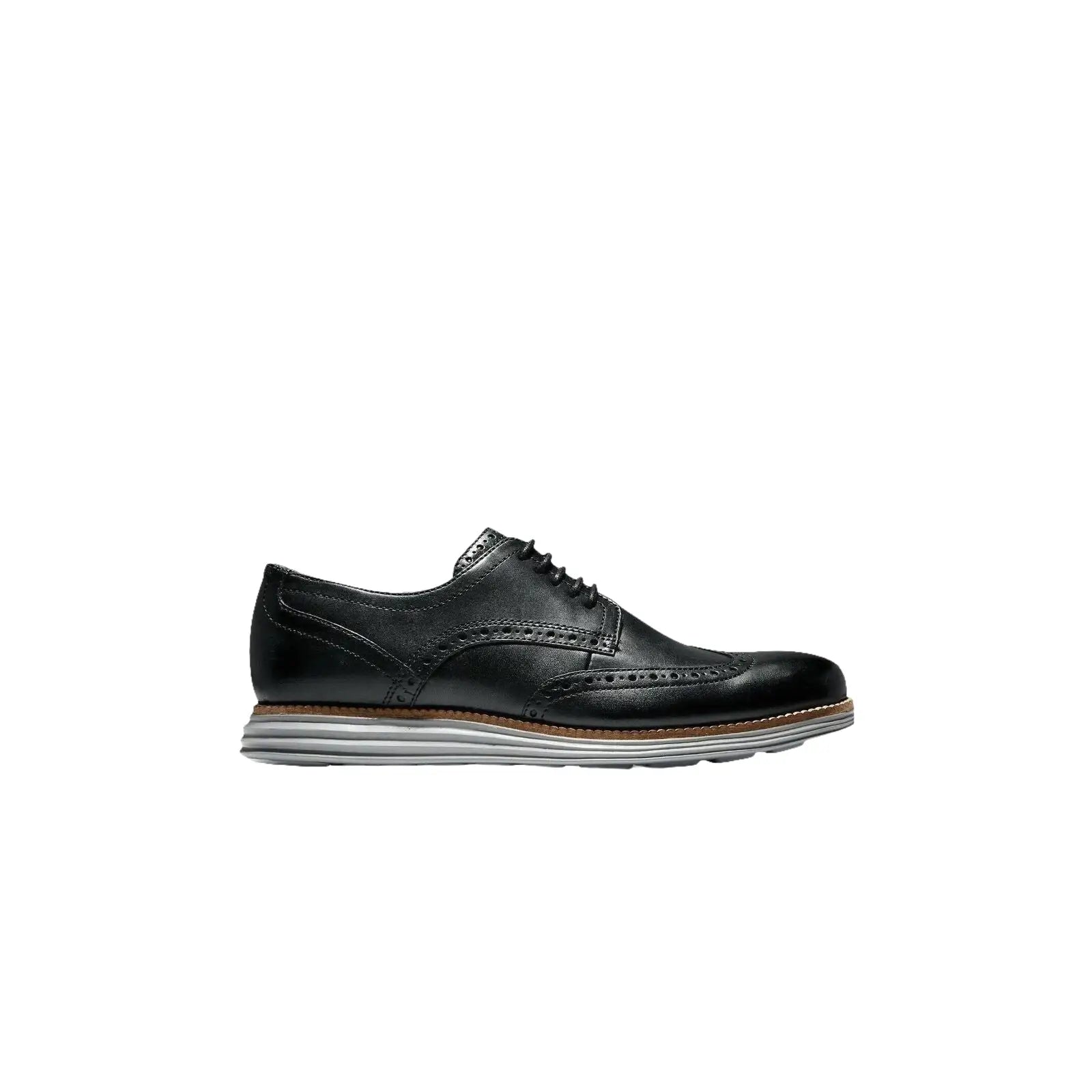Mens COLE HAAN Shoes OriginalGrand Wingtip Oxford Lace up Comfort C26470 Black - J.Valintin Men's Wear Legend - 93643