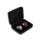 Mens Cufflinks by Vitorofolo for French Cuff Shirt V39 - 1 silver Plated,Stoned - J.Valintin Men's Wear Legend - 25067
