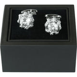 Mens Cufflinks by Vitorofolo for French Cuff Shirt V49 - 1 silver Plated,Crystal - J.Valintin Men's Wear Legend - 25066