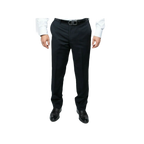 Mens DKNY 100% Wool Two Button Notch Lapel Formal Business Slim fit 1504 Black - J.Valintin Men's Wear Legend - 18211