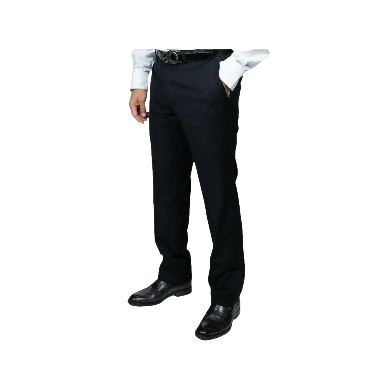 Mens DKNY 100% Wool Two Button Notch Lapel Formal Business Slim fit 1504 Black - J.Valintin Men's Wear Legend - 18211
