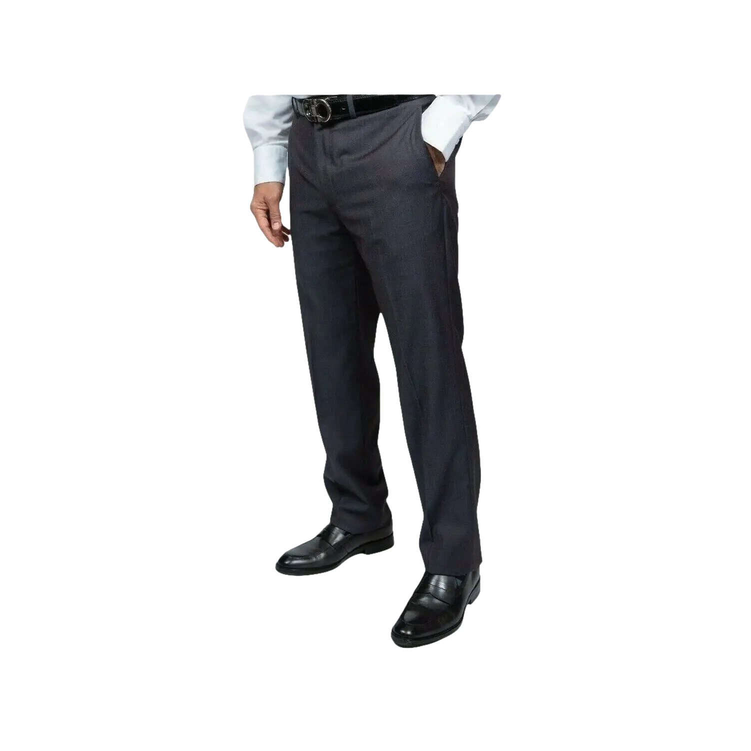 Mens DKNY 100% Wool Two Button Notch Lapel Slim fit Shark Texture 1364 Dark Gray - J.Valintin Men's Wear Legend - 18172