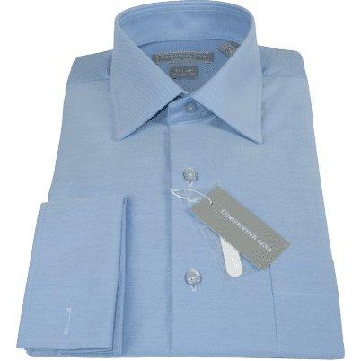 Men's Dress Shirt Christopher Lena 100% Cotton Wrinkle Free C507Wd0f blue - J.Valintin Men's Wear Legend - 92344