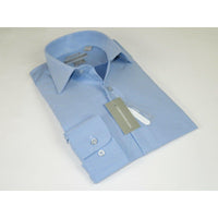 Men's Dress Shirt Christopher Lena 100% Cotton Wrinkle Free C507WS0R Blue - J.Valintin Men's Wear Legend - 92409