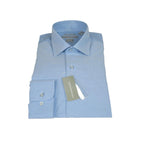 Men's Dress Shirt Christopher Lena 100% Cotton Wrinkle Free C507WS0R Blue - J.Valintin Men's Wear Legend - 92409