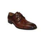 Men's Dress Shoes STEVE MADDEN Soft Leather upper Buckle Strap COVET Cognac - J.Valintin Men's Wear Legend - 100803