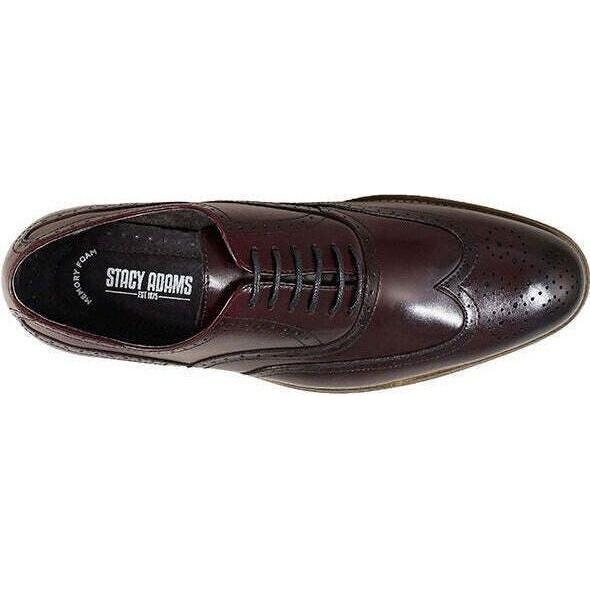 25518-100 Stacy Adams Synchro Plain Toe Elastic Lace Up Sneaker Shoes White 25518-100 Stacy Adams Synchro Plain Toe Elastic Lace Up Sneaker Shoes White