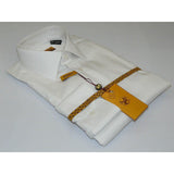 Mens ENZO Egyptian Soft Cotton Dress Shirt Barrel Cuff Wrinkle Free 61101 White - J.Valintin Men's Wear Legend - 13129