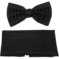 Men's Fancy Bow Tie/Hankie Set By J.Valintin Soft Microfiber Silky JVBT - 15 - J.Valintin Men's Wear Legend - JVBT - 15