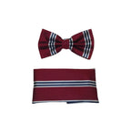 Men's Fancy Bow Tie/Hankie Set By J.Valintin Soft Microfiber Silky JVBT - 24 - J.Valintin Men's Wear Legend - JVBT - 24