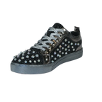 Mens Fancy Shoes By FIESSO AURELIO GARCIA, Spikes Rhine stones 2413 Black - J.Valintin Men's Wear Legend - 95059