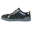 Mens Fancy Shoes By FIESSO AURELIO GARCIA, Spikes Rhine stones 2413 Black - J.Valintin Men's Wear Legend - 95059
