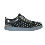 Mens Fancy Shoes By FIESSO AURELIO GARCIA, Spikes Rhine stones 2413 Black - J.Valintin Men's Wear Legend - 95059