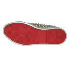 Mens Fancy Shoes By FIESSO AURELIO GARCIA, Spikes Rhine stones 2413 Gold - J.Valintin Men's Wear Legend - 95066