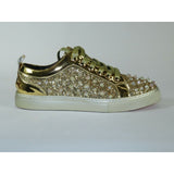 Mens Fancy Shoes By FIESSO AURELIO GARCIA, Spikes Rhine stones 2413 Gold - J.Valintin Men's Wear Legend - 95066