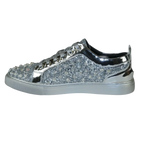 Mens Fancy Shoes By FIESSO AURELIO GARCIA, Spikes Rhine stones 2413 Silver - J.Valintin Men's Wear Legend - 95072