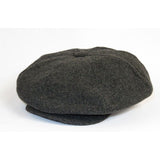 Mens Fashion Classic Flannel Wool Apple Cap Hat by Bruno Capelo ME904 Charcoal - J.Valintin Men's Wear Legend - 98147