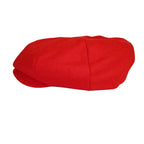 Mens Fashion Classic Flannel Wool Apple Cap Hat by Bruno Capelo ME905 Red - J.Valintin Men's Wear Legend - 98151