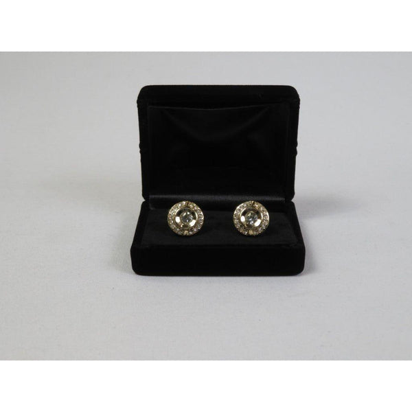 Men's Fashion Cufflinks By J.Valintin Silver/Gold Plated With Crystals JVC - 14 - J.Valintin Men's Wear Legend - JVC - 14