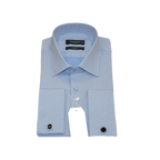 Men's Franco Gilberto Dress Shirt Cotton Blend French Cuffs Turkey 5482 - 418 Blue - J.Valintin Men's Wear Legend - 13962