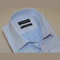 Men's Franco Gilberto Dress Shirt Cotton Blend French Cuffs Turkey 5482 - 418 Blue - J.Valintin Men's Wear Legend - 13962