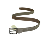 Mens Genuine Basket weave Suede Soft Leather Belt PIERO ROSSI Turkey # 1002 Gray - J.Valintin Men's Wear Legend - 97268