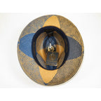 Men's Genuine Straw Hat by Bruno Capelo Cubano CU403 Denim/Cognac - J.Valintin Men's Wear Legend - CU403 Denim - M