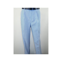 Mens Giorgio Inserti Seer Sucker Stripe 2pc Walking Leisure Suit 7289 Ocean Blue - J.Valintin Men's Wear Legend - 94219