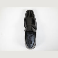 Mens GIORGIO VENTURI All Purpose Leather Dress Shoes Slip on 6972 Black - J.Valintin Men's Wear Legend - 98241