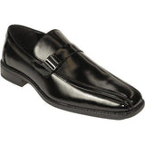 Mens GIORGIO VENTURI All Purpose Leather Dress Shoes Slip on 6972 Black - J.Valintin Men's Wear Legend - 98241