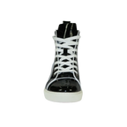 Mens High Top Shoes By FIESSO AURELIO GARCIA, Shiny Patent Leather 2416 Black - J.Valintin Men's Wear Legend - 95078