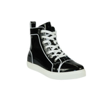 Mens High Top Shoes By FIESSO AURELIO GARCIA, Shiny Patent Leather 2416 Black - J.Valintin Men's Wear Legend - 95078