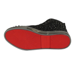 Mens High Top Shoes By FIESSO AURELIO GARCIA ,Spikes Rhine stones 2409 Black - J.Valintin Men's Wear Legend - 95023