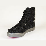 Mens High Top Shoes By FIESSO AURELIO GARCIA ,Spikes Rhine stones 2409 Black - J.Valintin Men's Wear Legend - 95023