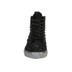 Mens High Top Shoes By FIESSO AURELIO GARCIA ,Spikes Rhine stones 2409 Black - J.Valintin Men's Wear Legend - 95023