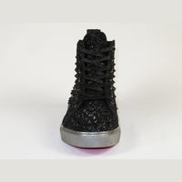 Mens High Top Shoes By FIESSO AURELIO GARCIA ,Spikes Rhine stones 2409 Black - J.Valintin Men's Wear Legend - 95023