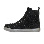 Mens High Top Shoes By FIESSO AURELIO GARCIA ,Spikes Rhine stones 2409 Black - J.Valintin Men's Wear Legend - 95023
